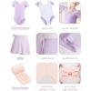 imageDaydance Lined Spandex Girls Dance Leotards with Removable Ballet Skirts Dance Tights 3 in 1 SetLilac Lining Set