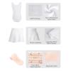 imageDaydance Lined Spandex Girls Dance Leotards with Removable Ballet Skirts Dance Tights 3 in 1 SetWhite Vest Lining Set