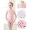 imageDaydance Lined Spandex Vest Girls Leotards for Ballet Dance Gymnastics SwimBallet Pinkvest Lining