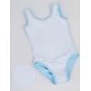 imageDaydance Lined Spandex Vest Girls Leotards for Ballet Dance Gymnastics SwimBluevest Lining