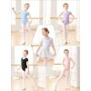 imageDaydance Lined Spandex Vest Girls Leotards for Ballet Dance Gymnastics SwimWhitelining