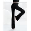imageDaydance Modal Girls Kids Black Leggings Pants for Ballet Dance Gymnastic Yoga Daily LifeBlack Flare Leggings