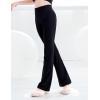 imageDaydance Modal Girls Kids Black Leggings Pants for Ballet Dance Gymnastic Yoga Daily LifeBlack Flare Leggings