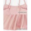 imageDaydance Spandex Toddler Girls Dance Leotards with Mesh Skirt Camisole Ballet DressBeige Pinkskirted Leotards