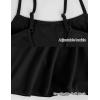 imageDaydance Spandex Toddler Girls Dance Leotards with Mesh Skirt Camisole Ballet DressBlackskirted Leotard