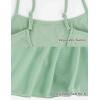 imageDaydance Spandex Toddler Girls Dance Leotards with Mesh Skirt Camisole Ballet DressGreenskirted Leotards