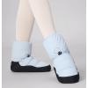 imageDaydance Teen Girls Women Ballet Warm up Booties Dance Shoes with Adjustable DrawstringBlue
