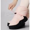 imageDaydance Teen Girls Women Ballet Warm up Booties Dance Shoes with Adjustable DrawstringLight Pink