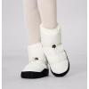 imageDaydance Teen Girls Women Ballet Warm up Booties Dance Shoes with Adjustable DrawstringWhite