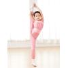 imageDaydance Teens Girls Ripstop Bib Pants for Ballet Gymnastic Dance Warm up TrousersPink