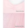 imageDaydance Toddler Girls Dance Leotards with Tutu Skirt Sparkle Sequin Ballet AttireBallet Pinklong Sleeve