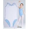 imageDaydance Toddler Kids Girls Camisole Leotards for Ballet Double Breast Dance BodysuitBlueliningcamisole Leotard