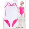 imageDaydance Toddler Kids Girls Camisole Leotards for Ballet Double Breast Dance BodysuitFushcialiningcamisole Leotard