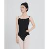imageDaydance Women Ballet Leotard CamisoleTank Women Dance Leotard with Jacquard Floral PrintBlack Camisole