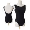 imageDaydance Women Ballet Leotard CamisoleTank Women Dance Leotard with Jacquard Floral PrintBlack Tank
