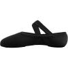 imageCloud Soft 4 Way Stretch Canvas Ballet Shoes Split Sole Dance Slippers for Toddler Girls Little Big Kids TrainingD813black