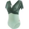 imageDaydance Green Dance Leotards for Women Teen Girls Lyrical Ballet Bodysuit with Adjustable StrapsGreen 2