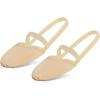 imageDaydance Half Soles Dance Shoes Canvas Lyrical Ballet Shoes for GirlsWomenNude