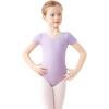 imageDaydance Lined Spandex Vest Girls Leotards for Ballet Dance Gymnastics SwimLilaclining