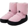 imageDaydance Teen Girls Women Ballet Warm up Booties Dance Shoes with Adjustable DrawstringDark Pink