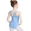 Blue-lining-camisole Leotard
