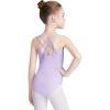 imageDaydance Toddler Kids Girls Camisole Leotards for Ballet Double Breast Dance BodysuitLilacliningcamisole Leotard
