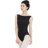 imageDaydance Women Ballet Leotard CamisoleTank Women Dance Leotard with Jacquard Floral PrintBlack Tank