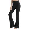 imageDaydance Womens Flared Dance Pants Stretchy Adult Flared Bootcut Jazz Pants for Ballet YogaBlack