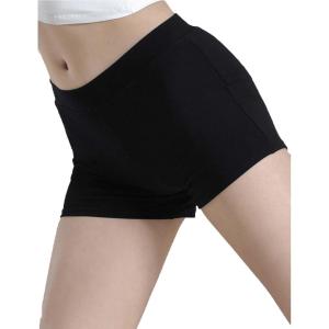imageDaydance Black Cotton Women Ballet Shorts for Dance Yoga Workout Volleyball GymnasticsBlackmid Waist