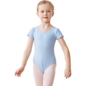 imageDaydance Lined Spandex Vest Girls Leotards for Ballet Dance Gymnastics SwimBluelining