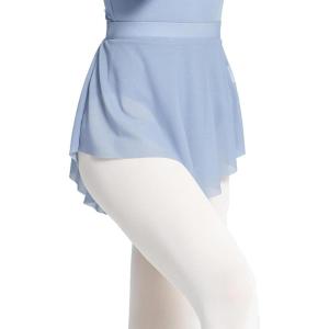 imageDaydance Mesh Pull On Ballet Skirt Elastic Point Dance Skirt for Teen Girls 1214 Years WomenGrey Bluemesh