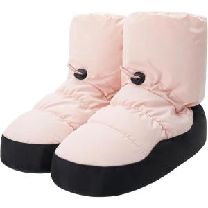 imageDaydance Teen Girls Women Ballet Warm up Booties Dance Shoes with Adjustable DrawstringLight Pink