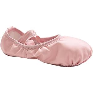 imageDaydance Toddler Girls Boys Ballet Shoes PU Leather Dance Slippers for LittleBig KidsPinkpu Leather