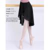 imageDaydance Teen Girls Women Ballet Skirts Asymmetrical Side Dip Sheer Chiffon Dance Skirts for LeotardsBlackhooks