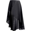 imageDaydance Teen Girls Women Ballet Skirts Asymmetrical Side Dip Sheer Chiffon Dance Skirts for LeotardsBlackhooks