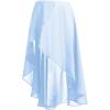 imageDaydance Teen Girls Women Ballet Skirts Asymmetrical Side Dip Sheer Chiffon Dance Skirts for LeotardsBluehooks