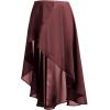 imageDaydance Teen Girls Women Ballet Skirts Asymmetrical Side Dip Sheer Chiffon Dance Skirts for LeotardsBrownhooks